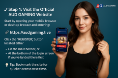 How to Register as a Member on AUD GAMING - AUD Gaming Australia